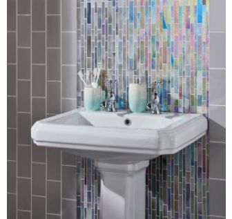 Morning Dew Glass Brickbond Mosaic