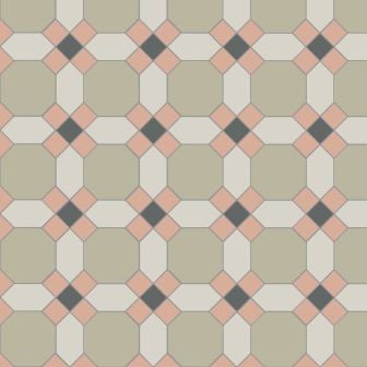 Warwick Carnation Pink, Chester Mews, Dover White, & Revival Grey